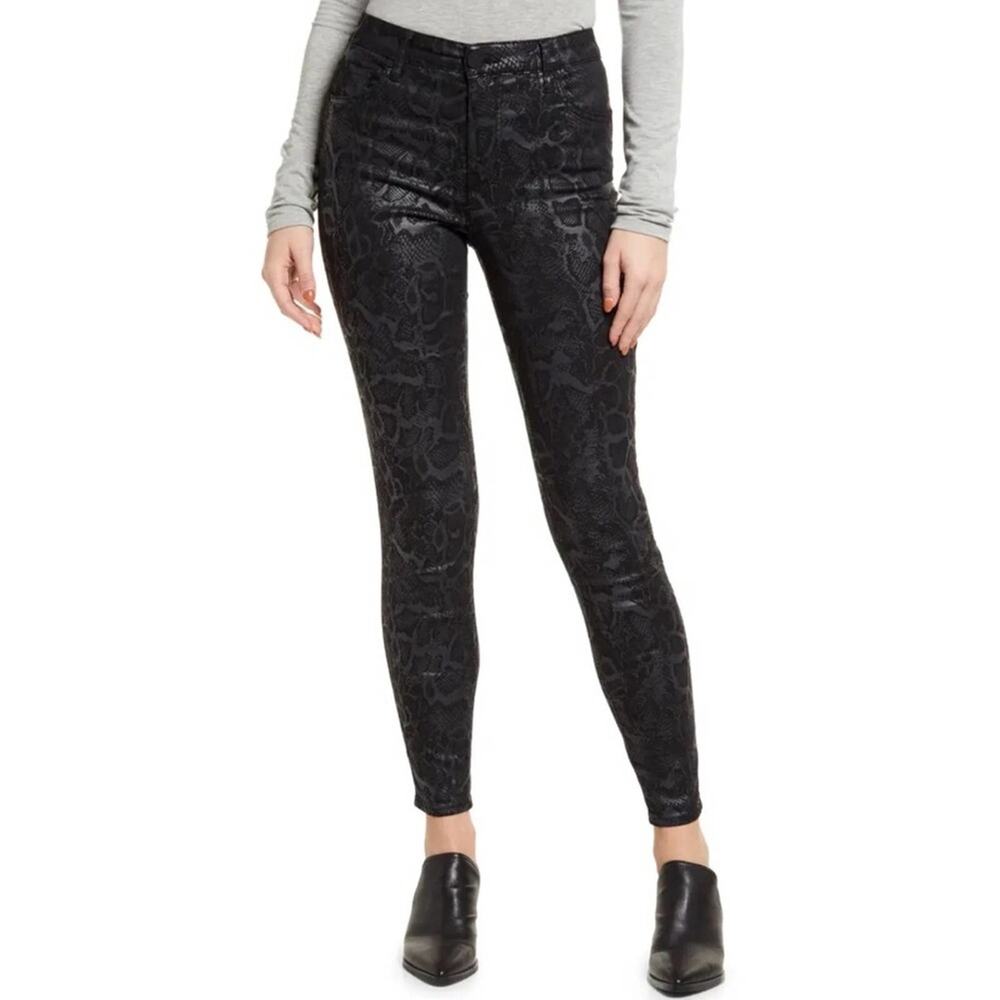 NWT Kut From The Kloth Mia High Rise Fab Ab Toothpick Skinny Snakeskin Jeans